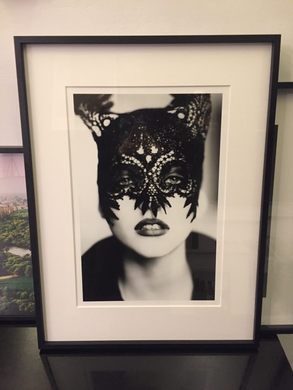 Nadja Auermann, the Mask by Ellen von Unwerth, framed black
