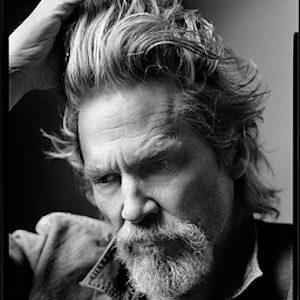 Jeff Bridges by Mark Seliger, b&w portrait