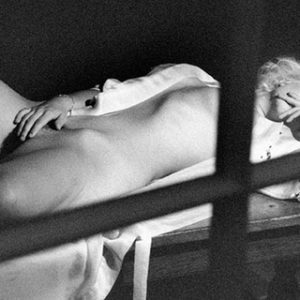 Marilyn Wanking by Alison Jackson, Marilyn Monroe lookalike masturbating, through a window
