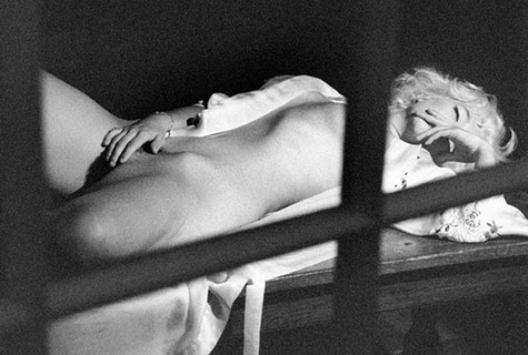 Marilyn Wanking by Alison Jackson, Marilyn Monroe lookalike masturbating, through a window