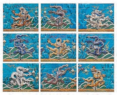 Dragon Series, Set of photograph in 9 panels