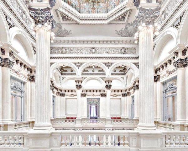 teatro colon I buenos aires by Massimo Listri, baroque interior of a gallery with stucco decor