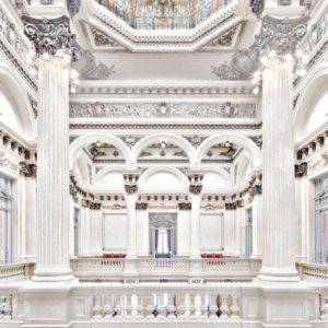 teatro colon I buenos aires by Massimo Listri, baroque interior of a gallery with stucco decor