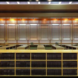 Biblioteca di Taipai by Massimio Listri, minimalistic reading hall of a library