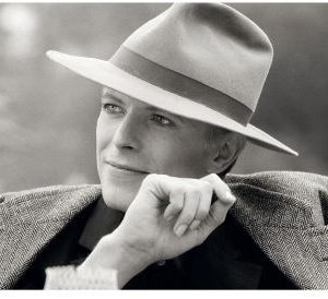 David Bowie by Terry O'Neill, portrait of the singer in a fedora