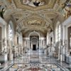 Galerie dei Calabri by Massimo Listri, baroque hall with marble statues