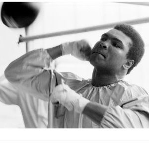Muhammed Ali by Terry O'Neill, portrait of the boxer while training