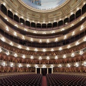 Teatro Colon II by Massimo Listri, audience ranks of the red and gold theatre