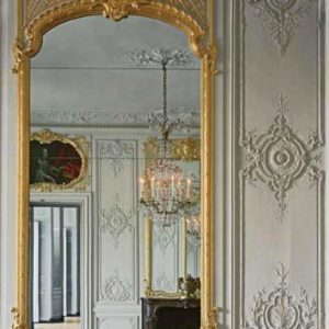Appartements des enfants de louis XV by Robert Polidori, baroque interior with white stucco and gold framed mirror