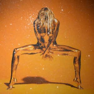 Goldeneye Diamond Dust by Guido Argentini, gold painted nude in abstract posture