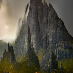 Old Man of Storr - Isle of Skye - Scotland 2013 by Albert Watson, Landscape with sharp rocky mountains