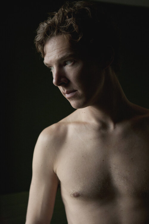 Benedict Cumberbatch by Alsion Jackson, nude portrait of a lookalike of the actor