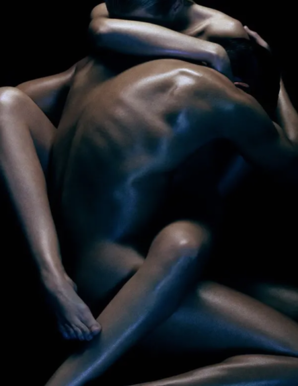 Iveta and Bernhard by Andreas H. Bitesnich, nude female and male model twisted together