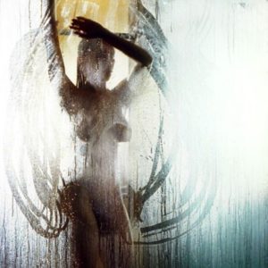 Hotlanta by David Drebin, nude model pressing up at fogged window