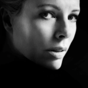 Kim Basinger by Vincent Peters, closeup black and white portrait