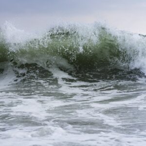 Waves by Jesse Frohman, green breaking wave