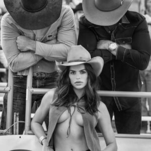 Nice Hats by David Yarrow 2023, Cowgirl at the Rodeo