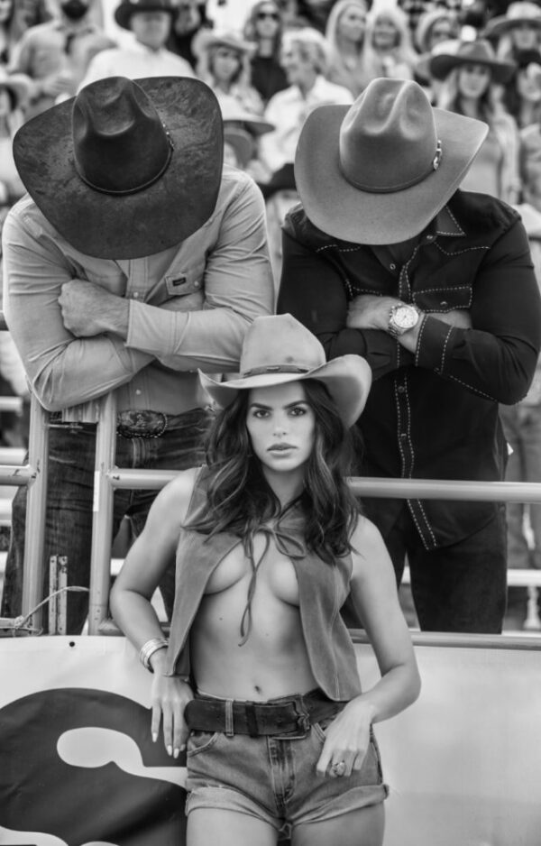 Nice Hats by David Yarrow 2023, Cowgirl at the Rodeo