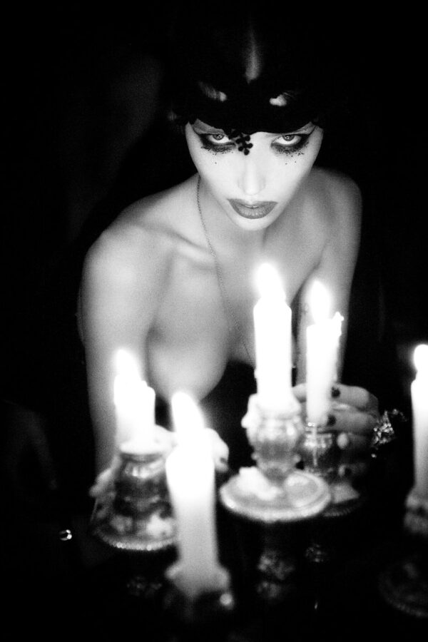 Ellen von Unwerth_The Story of Olga (201), nude portrait with candles