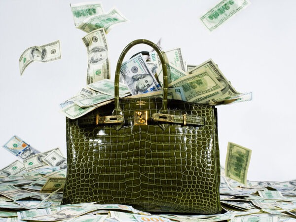 Shields, Money Birkin 2020 green birkin with money flying out of the top