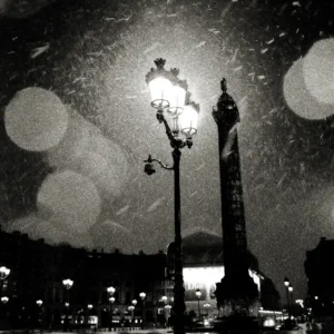 Bitesnich Deeper Shades Paris Place Vendome, Streetlights in the snow