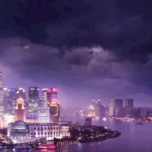 drebin shanghai love city purple night clouds river