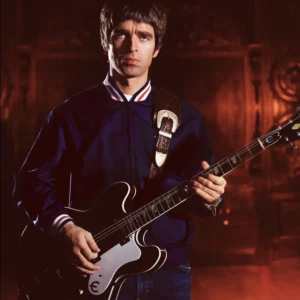 Noel Gallagher by Markus KLINKO portrait of the musician with guitar