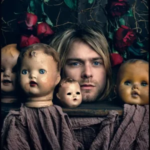 Seliger Kurt Cobain Kalamazoo Michigan 1993 portrait with dolls and roses