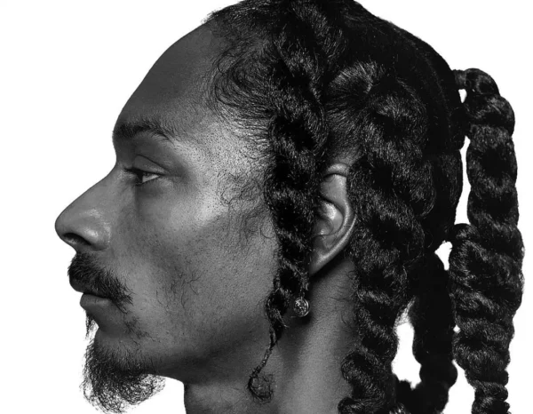 Watson 1999 Snoop Dog Portrait in Profile black and white