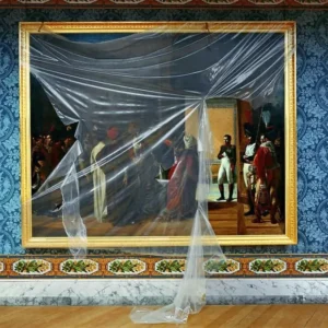 Polidori_Attique du Midi, Aile du Midi – Attique, Versailles, France, 2005, baroque interior, painting, blue, wallpaper